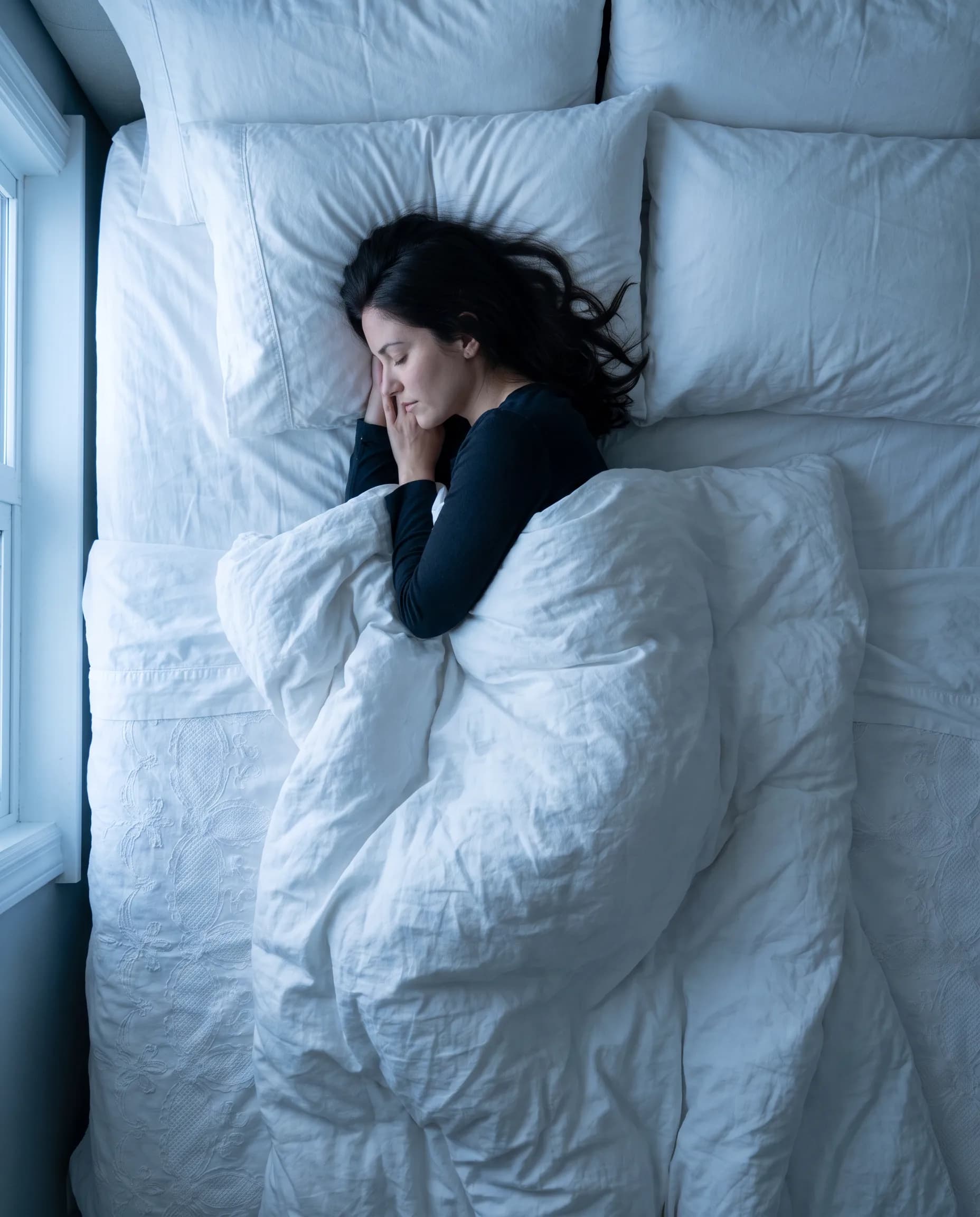 Business owner sleeping while the AI assistant captures and books new leads overnight