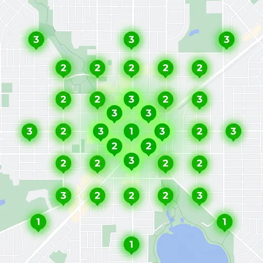 Ranking in the top 3 local map results